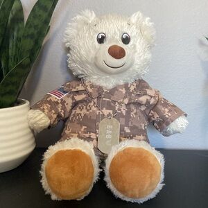 American Soldier Military: Camo Build-A-Bear with Dog Tags
